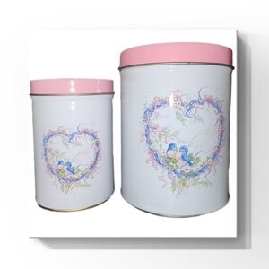 Blue Birds & Hearts Collectible Tins~2 Total